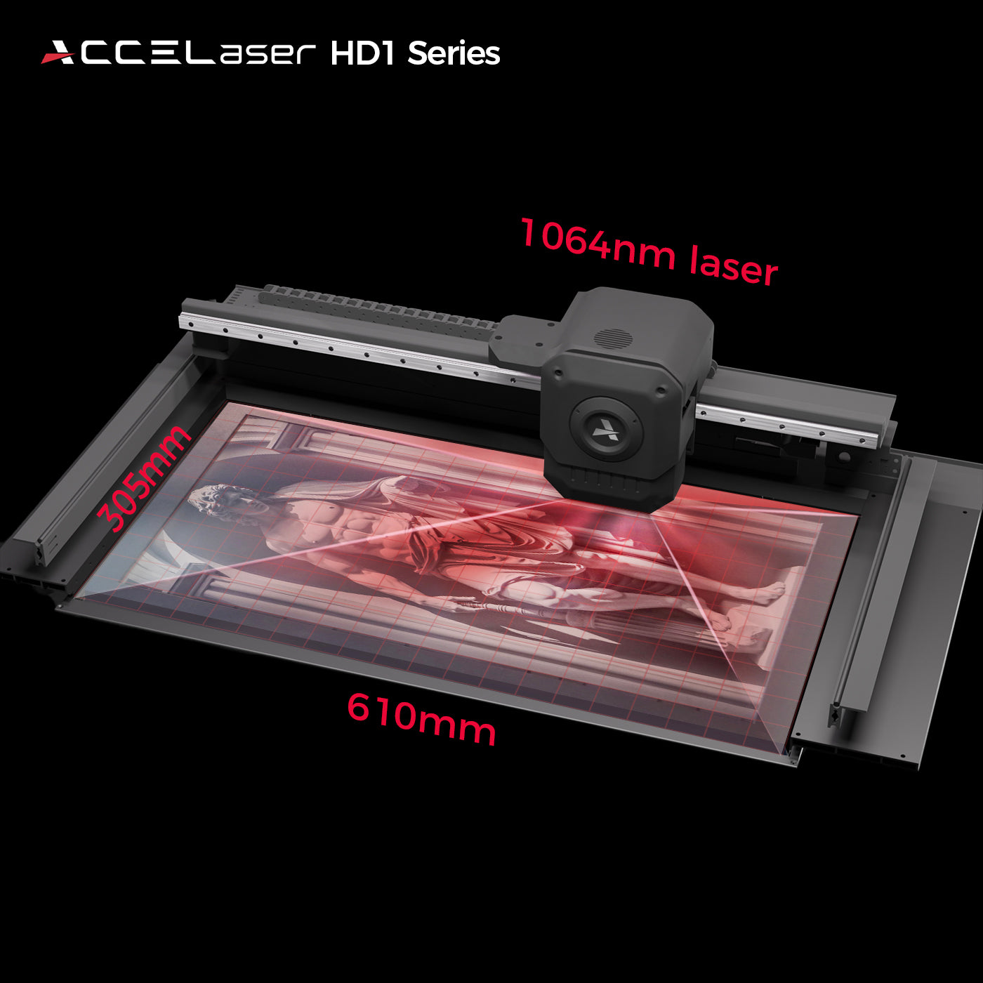 ACCELaser HD1 Dual Laser 60W+20W | Flying 3D Galvo: Deposit Privilege.